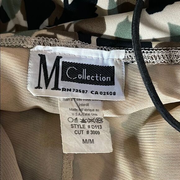 M Collection Stylish Floral Slip Dress, Size Medium - Picture 4 of 5